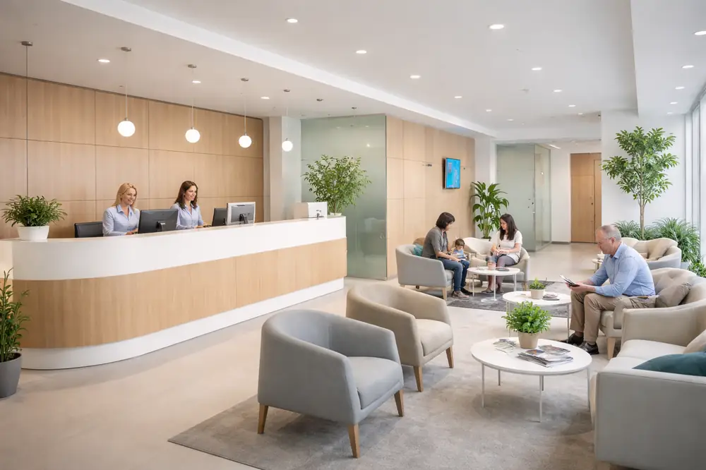 outpatient-medical-center-reception outpatient medical center with reception